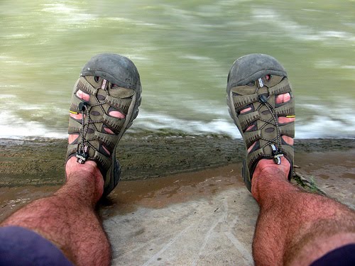 posted earlier that my beloved keen sandals do not smell so good ...